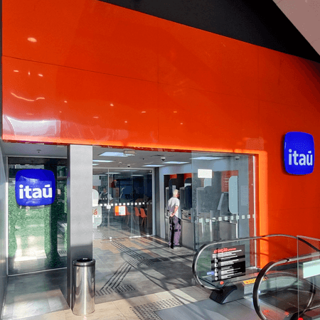 Logo da loja banco itaú