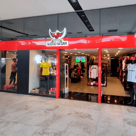 Logo da loja nação rubro negra